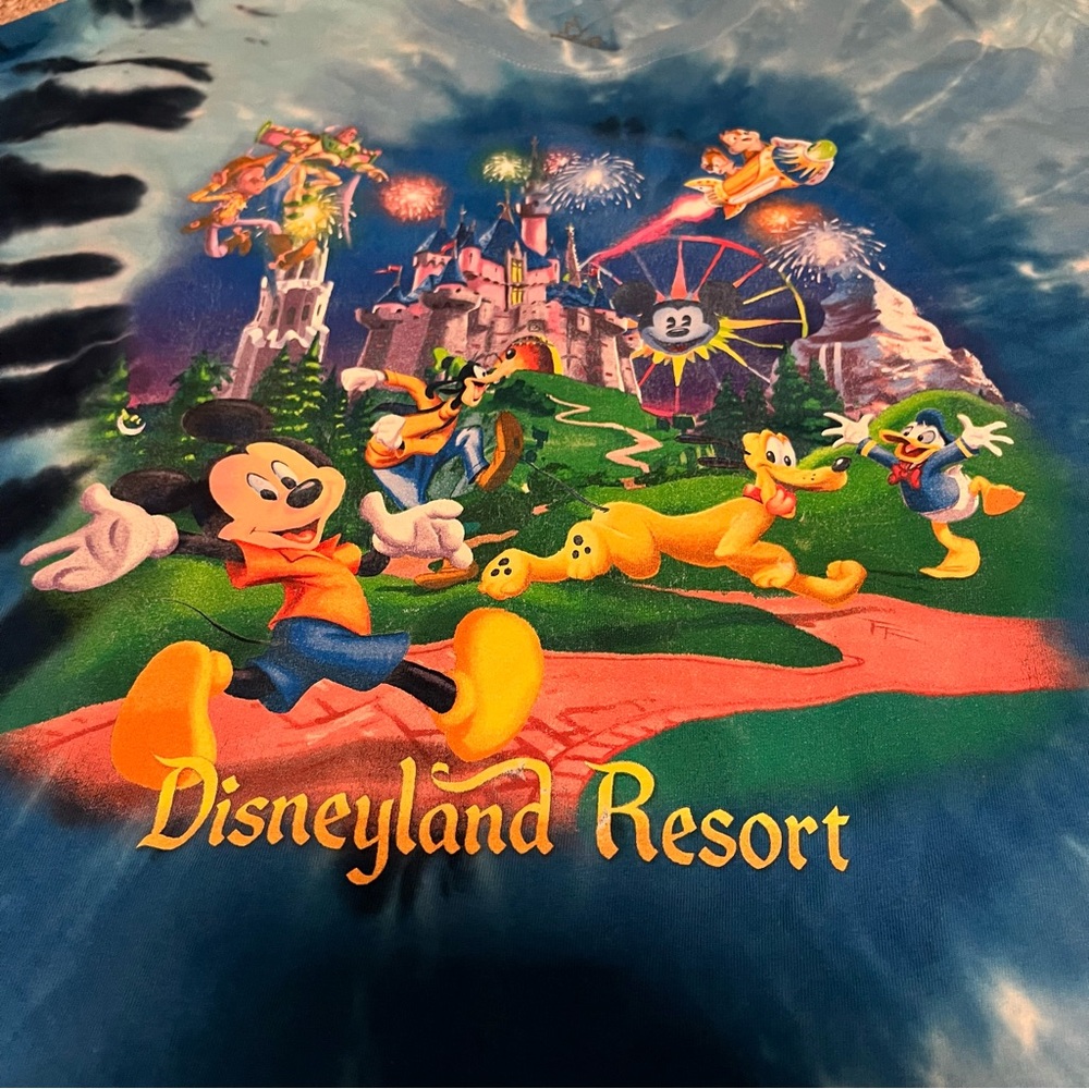 Disney Blue Tie-Dye T-Shirt - Picture 2 of 4